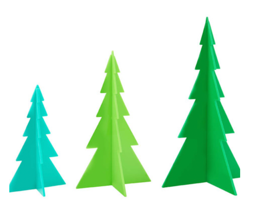 Acrylic Tree Set- Green