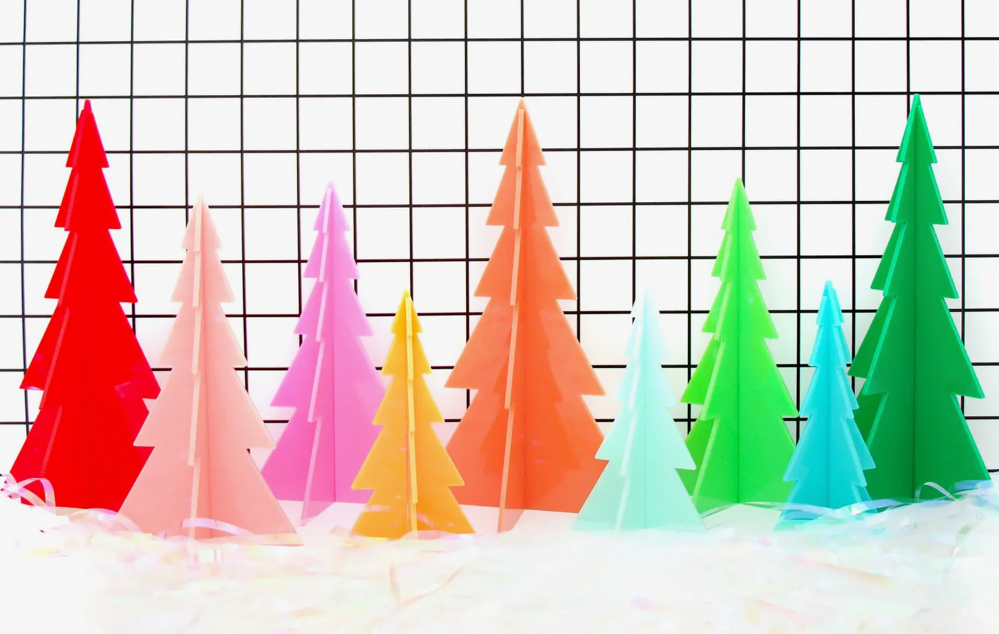 Acrylic Tree Set- Orange