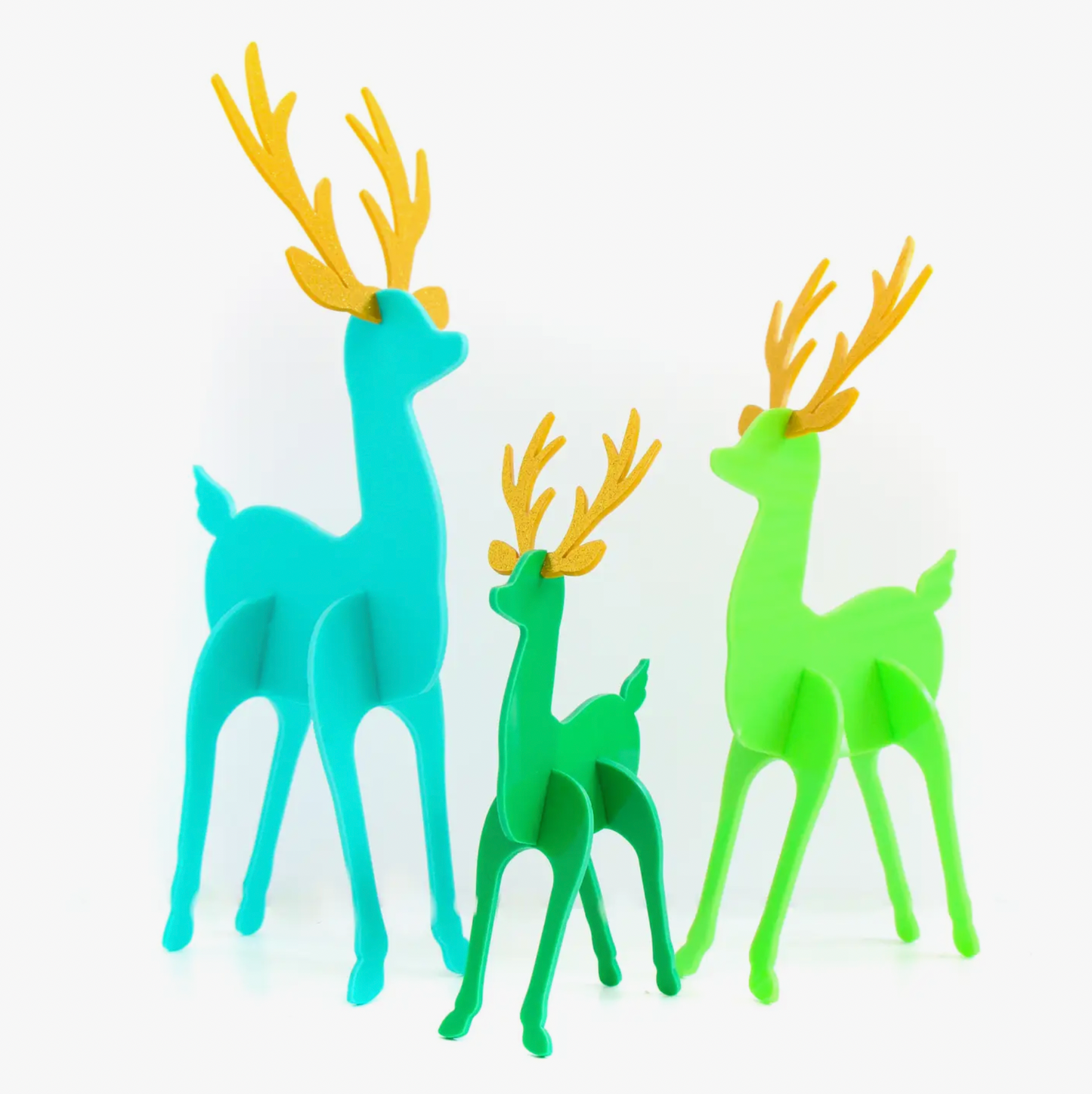 Acrylic Deer Set- Green