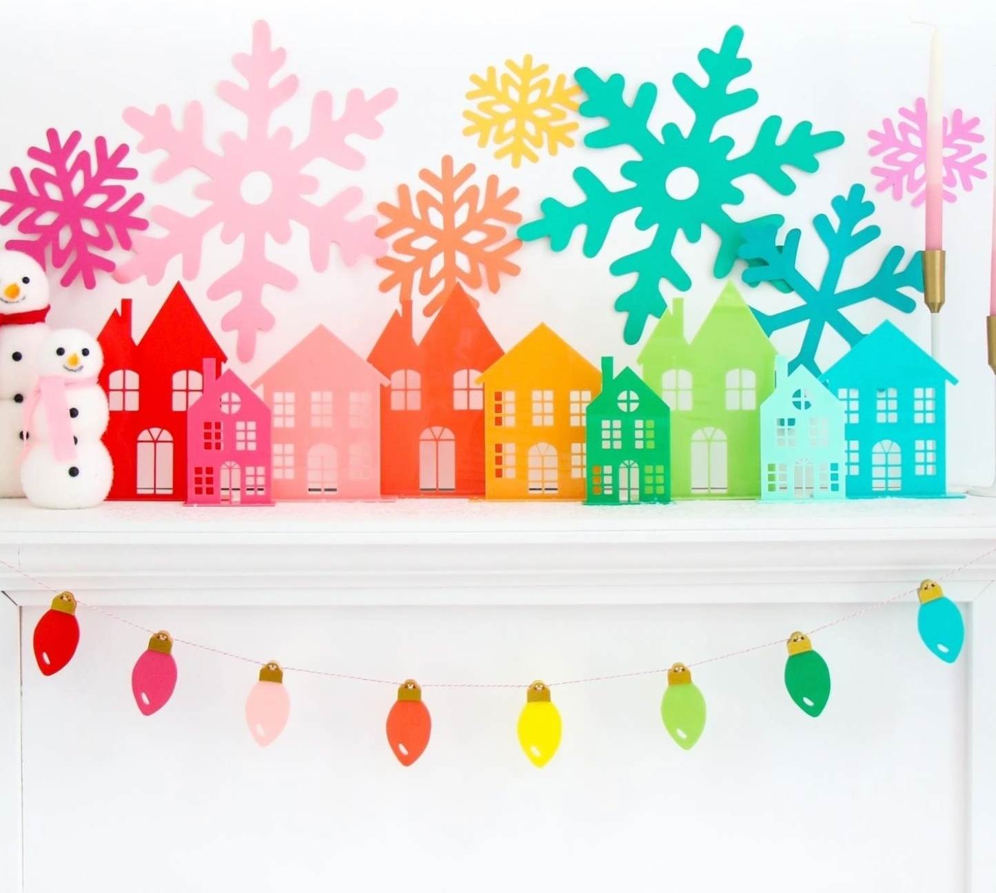 Acrylic Light Bulb Garland