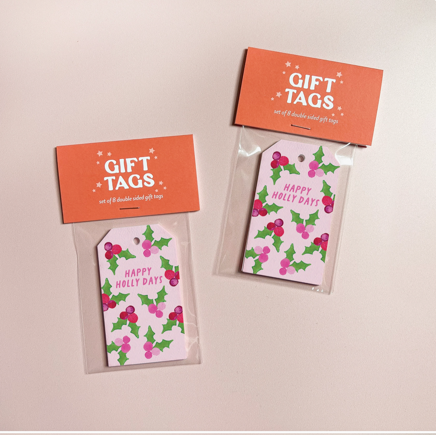 Happy Holly Days Gift Tags