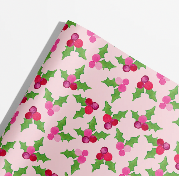 Holly BerryNew PatternedTissue Paper 20 x 30 Sheets - 240 / Pack