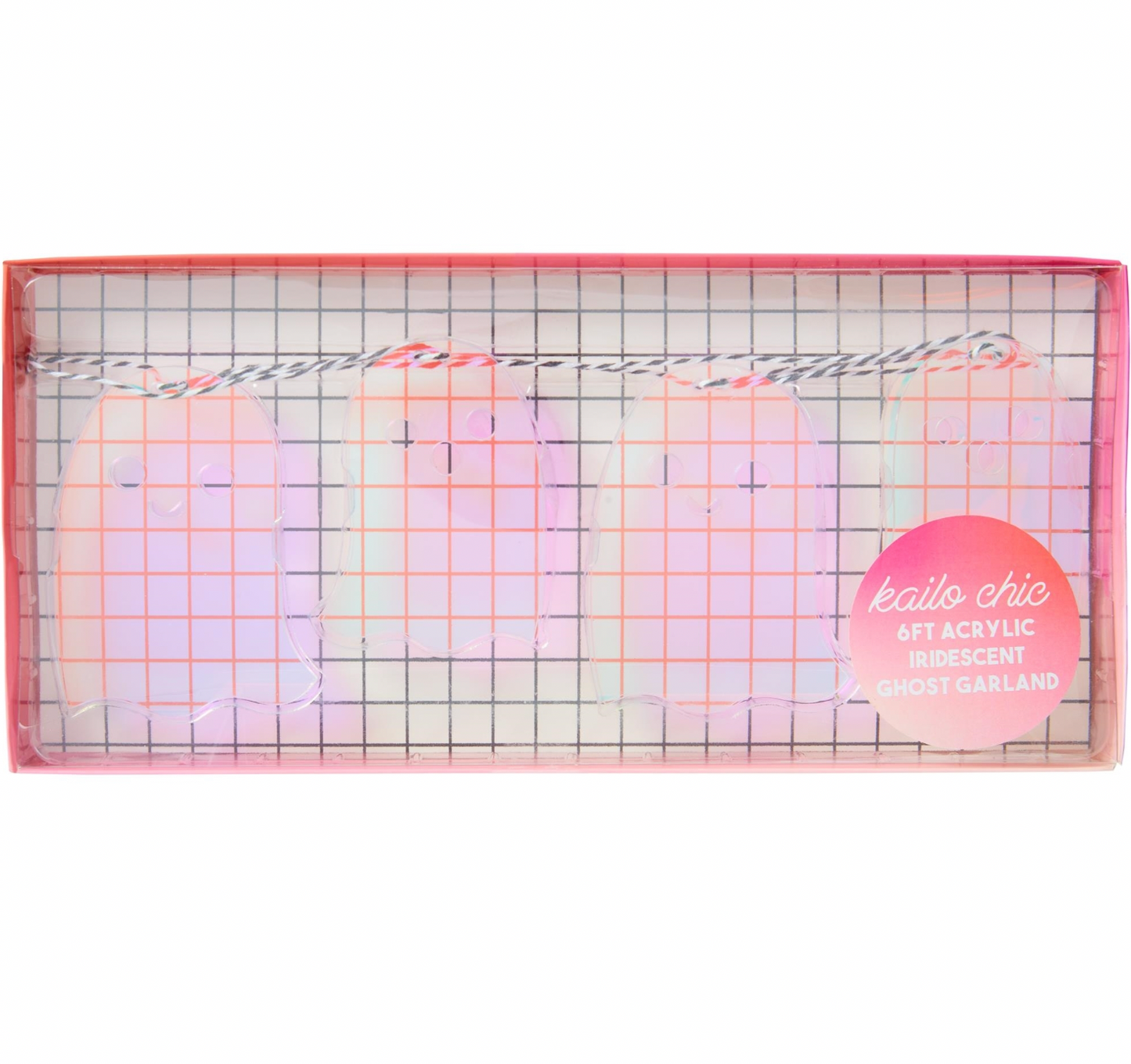 Iridescent Acrylic Ghost Garland