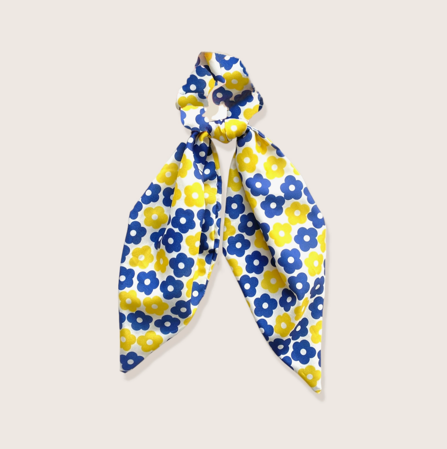 Blue/Yellow Flower Hair Scarf