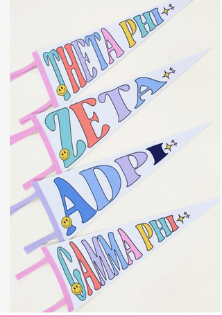 Sorority Party Pennant Flag