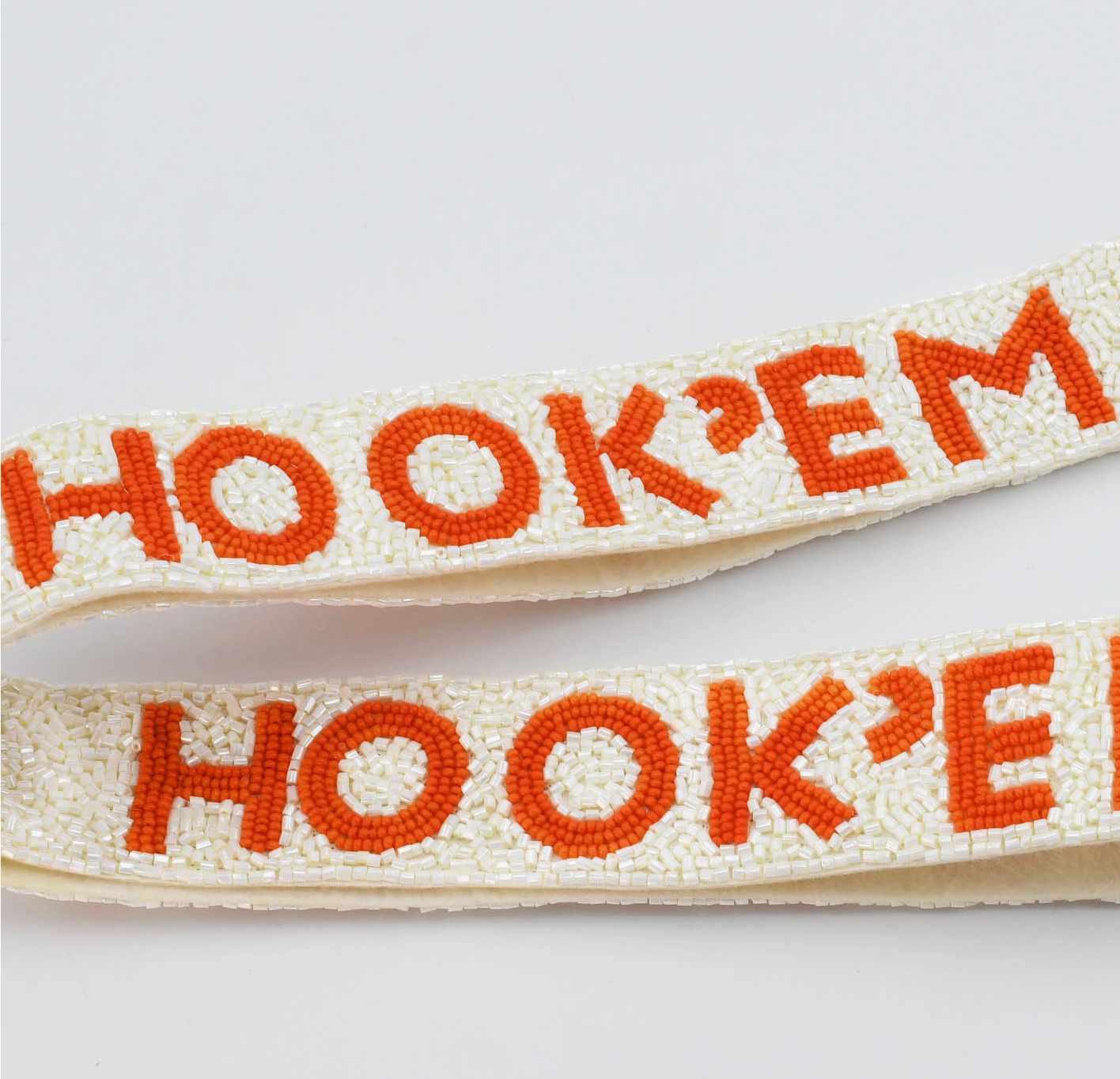 Texas Longhorn Beaded Purse Strap