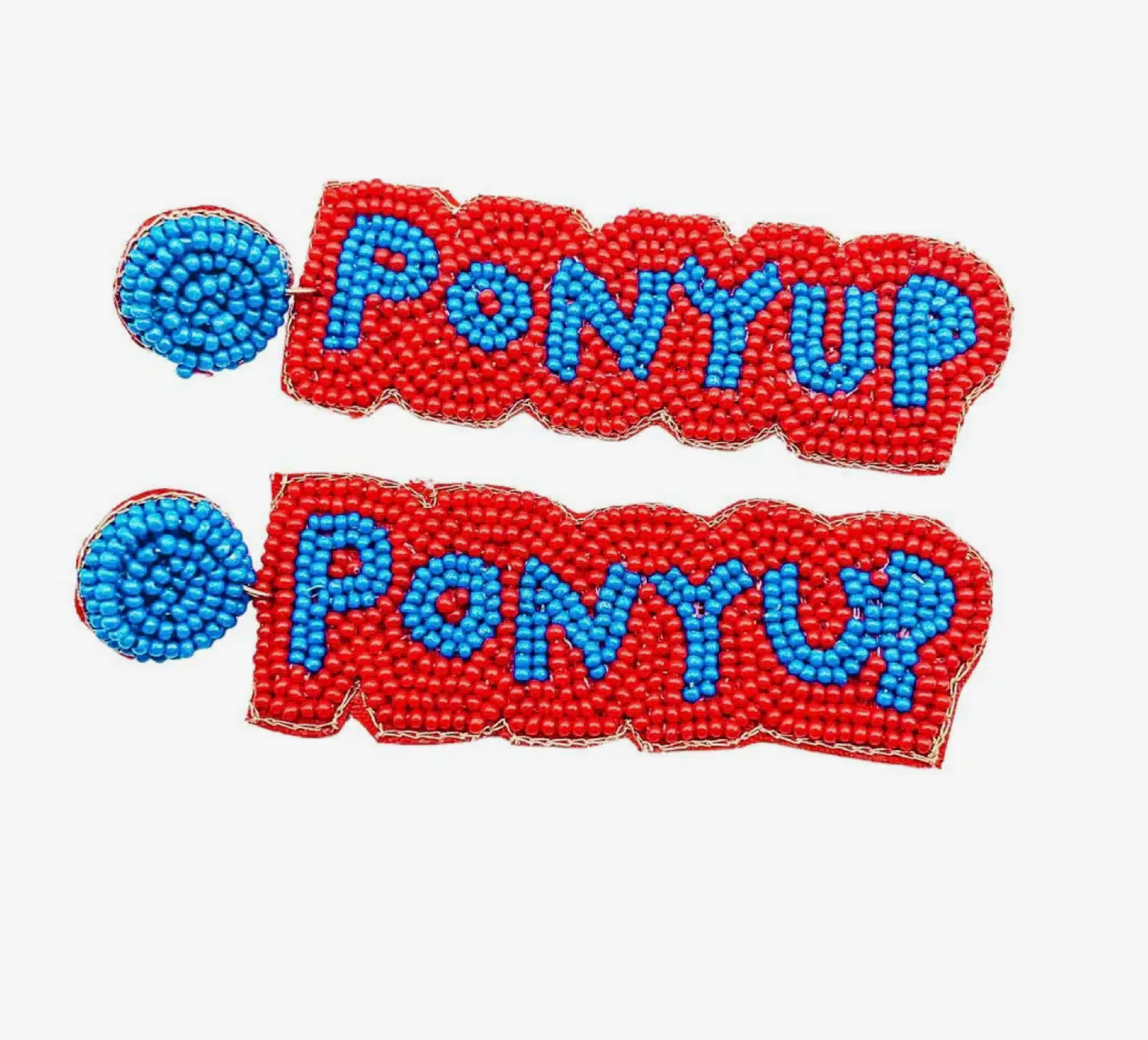 Pony Up Beaded Earrings
