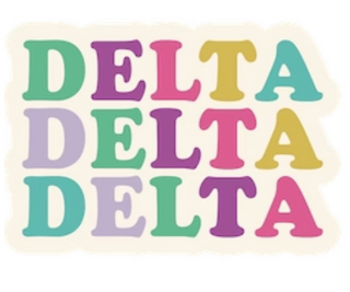 MULTICOLOR LETTER Decal