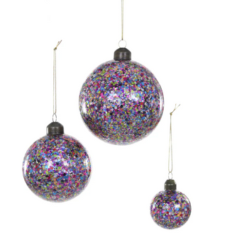 Confetti Bauble Ornament