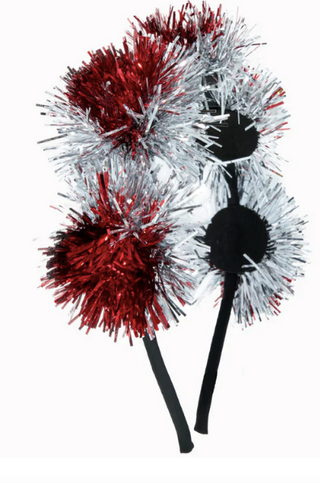 Pom Pom Tinsel Headband