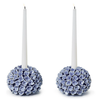 Hydrangea Flower Bud Vases / Taper Candle Holders - Sold Individually
