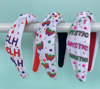 Beaded Top Knot Camp Headband