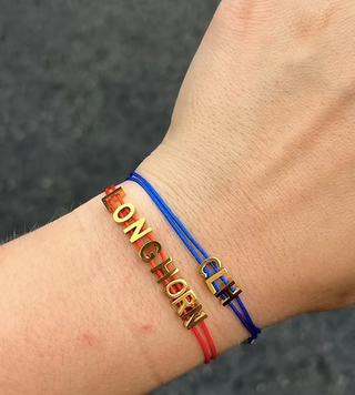 Camp Gold Letter Bracelet