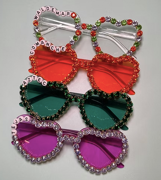 Rhinestone Camp Sunglasses