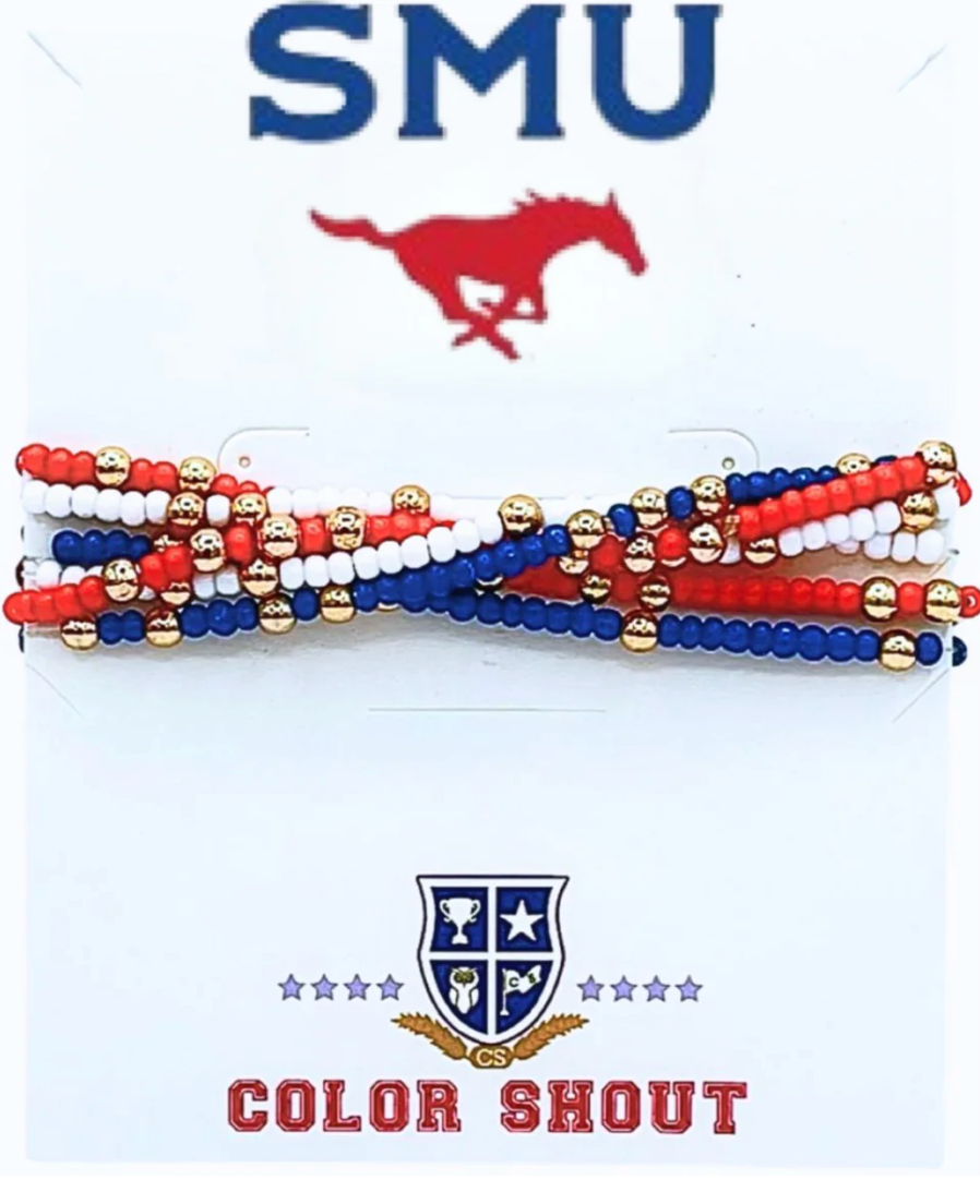 SMU Color Stack Bracelets: Set of 6