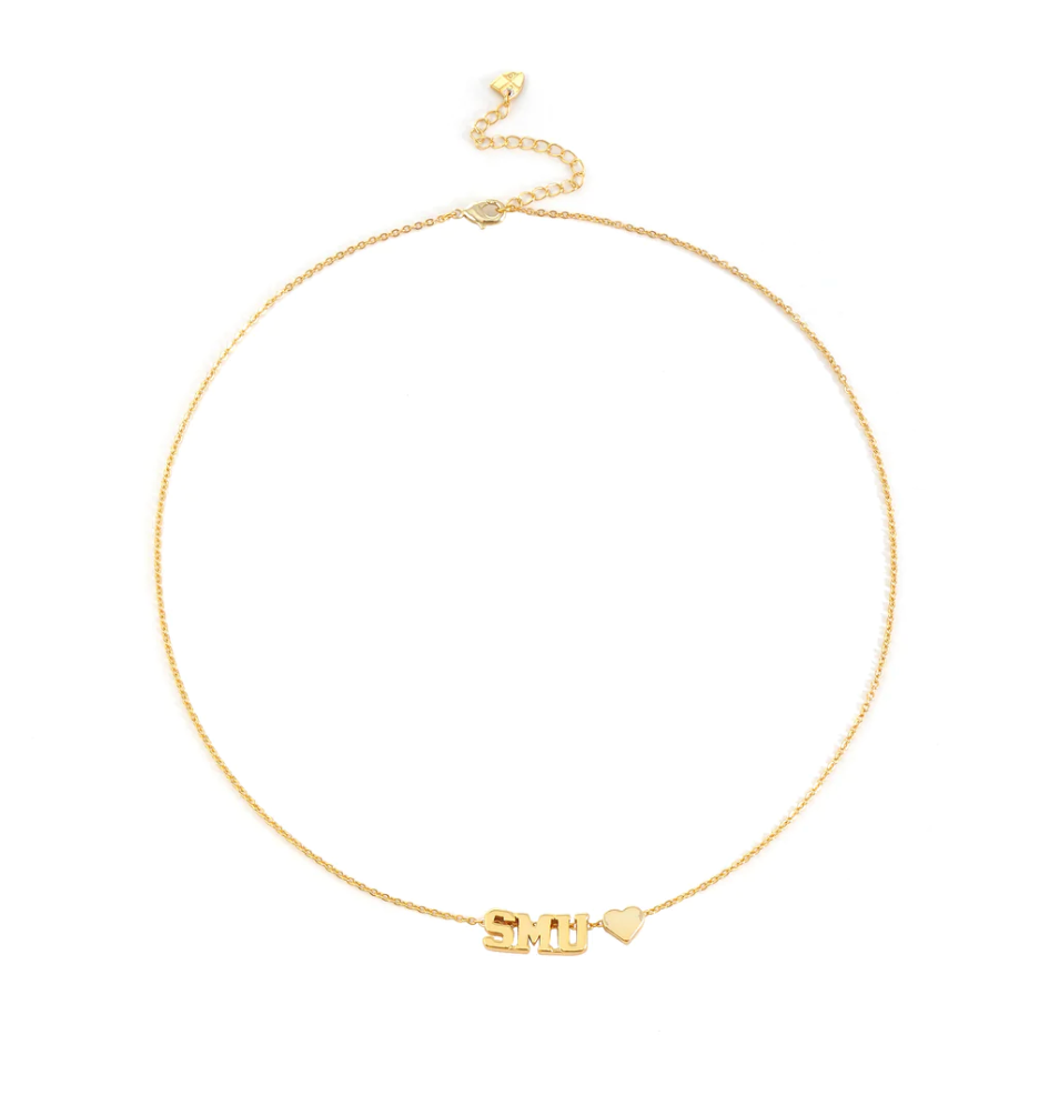 SMU Heart Necklace