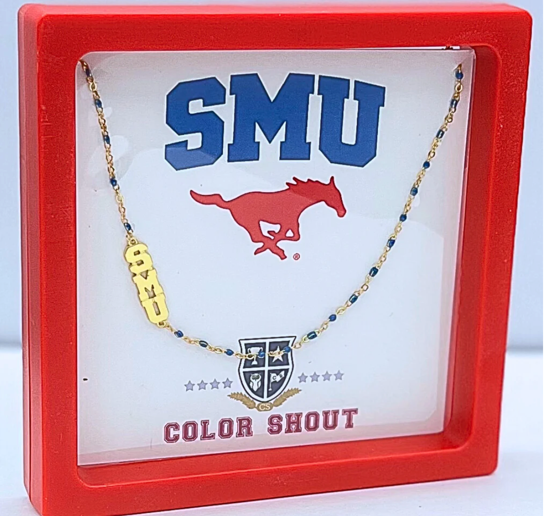 SMU Necklace: Enamel Bead