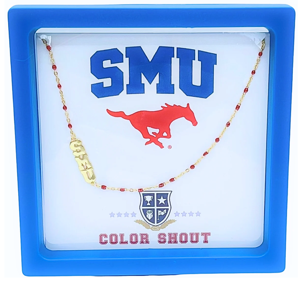 SMU Necklace: Enamel Bead
