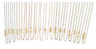 Sorority Necklace on Enamel Beads