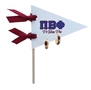 Sorority Huggie Hoops