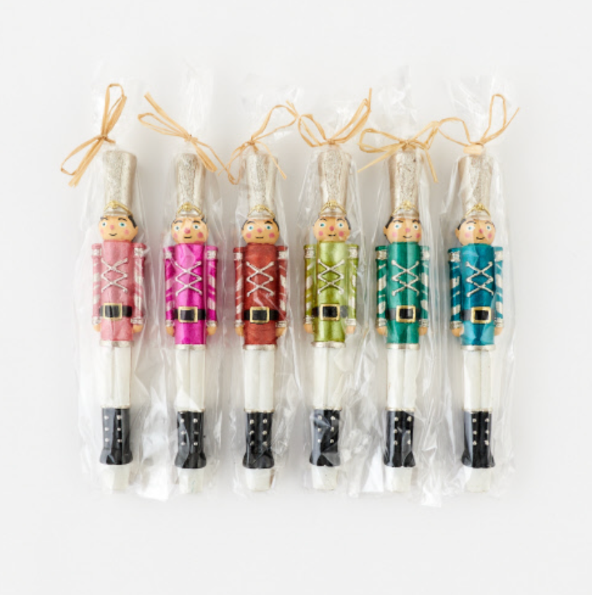 Soldier Nutcracker Taper Candle