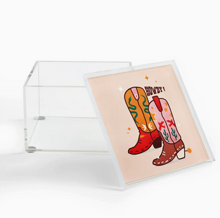 Howdy Boots Lidded Box
