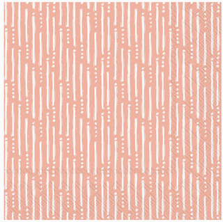 Orange Lines Cocktail Napkins