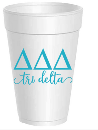 Tri-Delt Styrofoam Cups