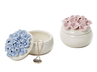 Hydrangea Trinket Jewelry Box