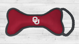 Oklahoma Sooners | NCAA Officially Licensed | Bone Dog Toy