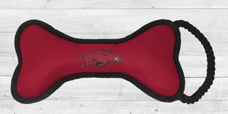 Arkansas Razorbacks | NCAA Officially Licensed | Bone Dog Toy