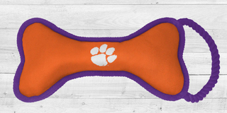 Clemson Tigers | NCAA Officially Licensed | Bone Dog Toy