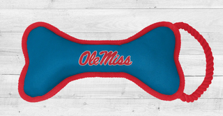 Ole Miss Rebels | NCAA Officially Licensed | Bone Dog Toy