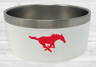 SMU Mustangs | NCAA Officially Licensed | 32 Oz Food & Water Bowl
