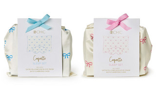 Coquette Satin Pillowcase and Eye Mask Set in Gift Bag