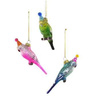 Party Parakeet Ornament