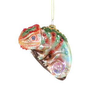 RAINBOW IGUANA ORNAMENT
