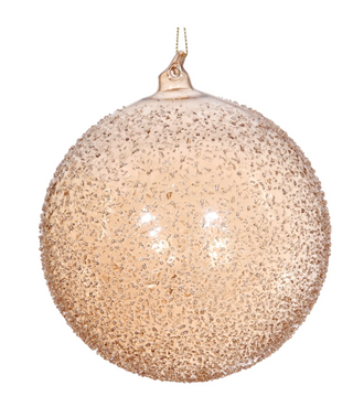 Jim Marvin Beaded Ball - Light Amber
