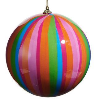 STRIPE BALL ORNAMENT