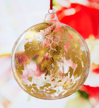 Jim Marvin Metallic Leaf Ball - Gold