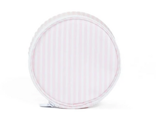 TRVL - Roundup Pink Pimlico Stripe Jewelry Case