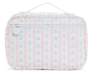 TRVL - Hanging Toiletry Bag - Ribbon Floral Pink
