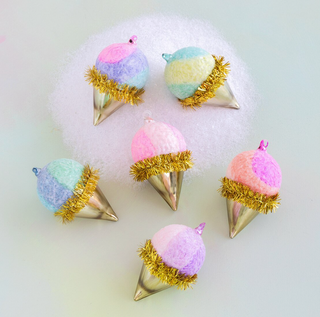 Glitterville Snowcone Ornament