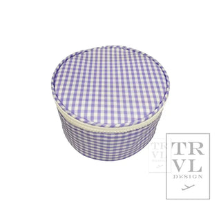 TRVL - Roundup Lilac Gingham Jewelry Case