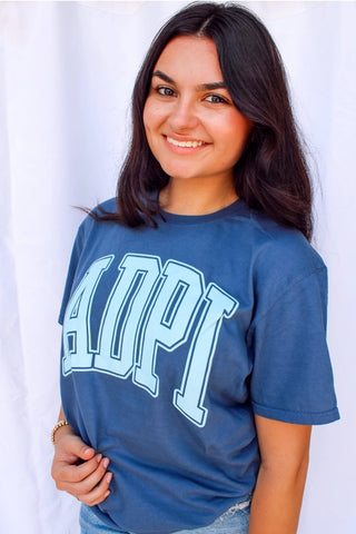 Sorority Varsity Arch Puff Tee