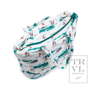 Luxe Ski Hit the Slopes Puffer Tote Bag