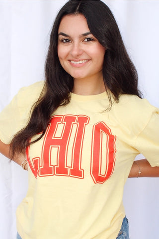 Sorority Varsity Arch Puff Tee