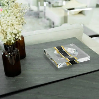 Candy Dish | Clear with Stripe