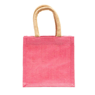 Jute Petite Gift Bag - Pink