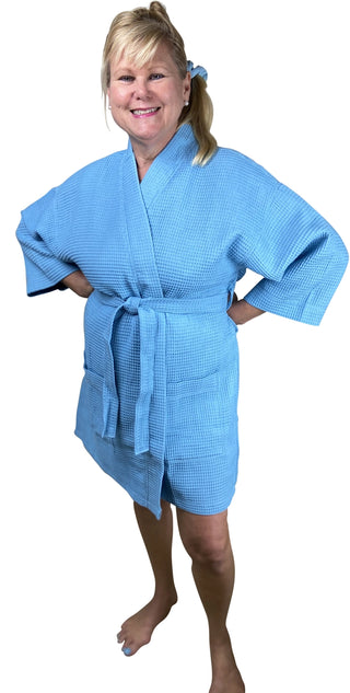 Waffle Robe with Monogram
